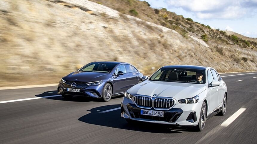 Comparison: BMW i5 eDrive40 - Mercedes EQE 350: The new luxury class duel